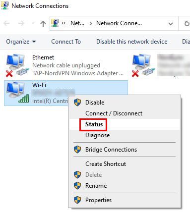 Find wifi password windows 10