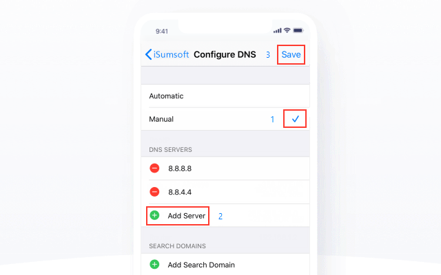 Configure the DNS