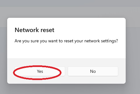 Network Reset